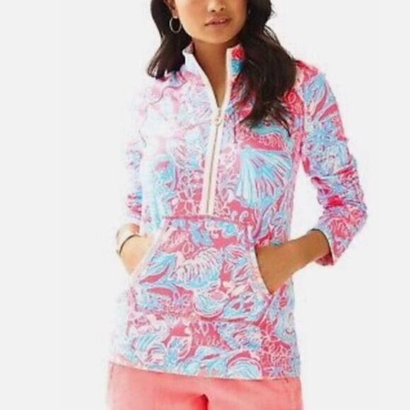 Lilly Pulitzer Skipper Popover in Summer Siren - Picture 1 of 7
